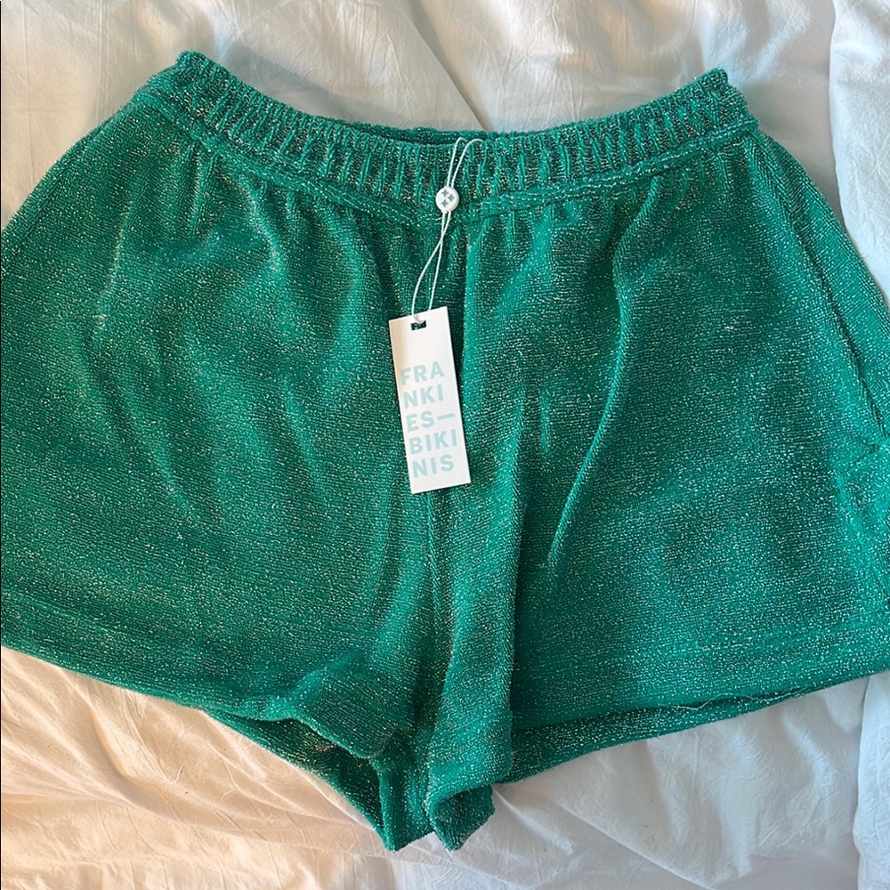 Frankie's Bikinis coco terry lurex short